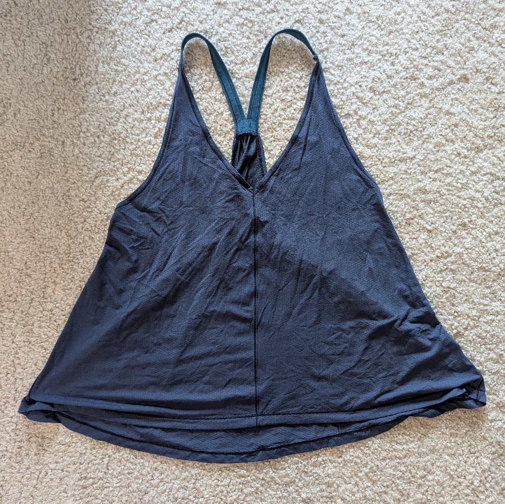 Lululemon Loose & Flowy Tank Top Navy Blue